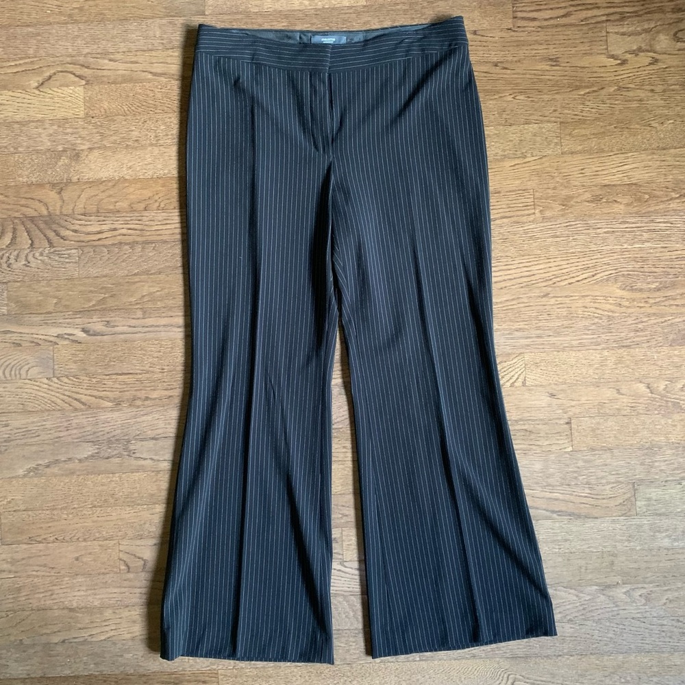 Pin stripe black trousers